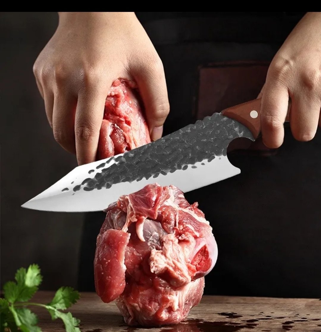Cuchillo Forja Parrillero, de cocina, camping, supervivencia, asados - Imagen 2