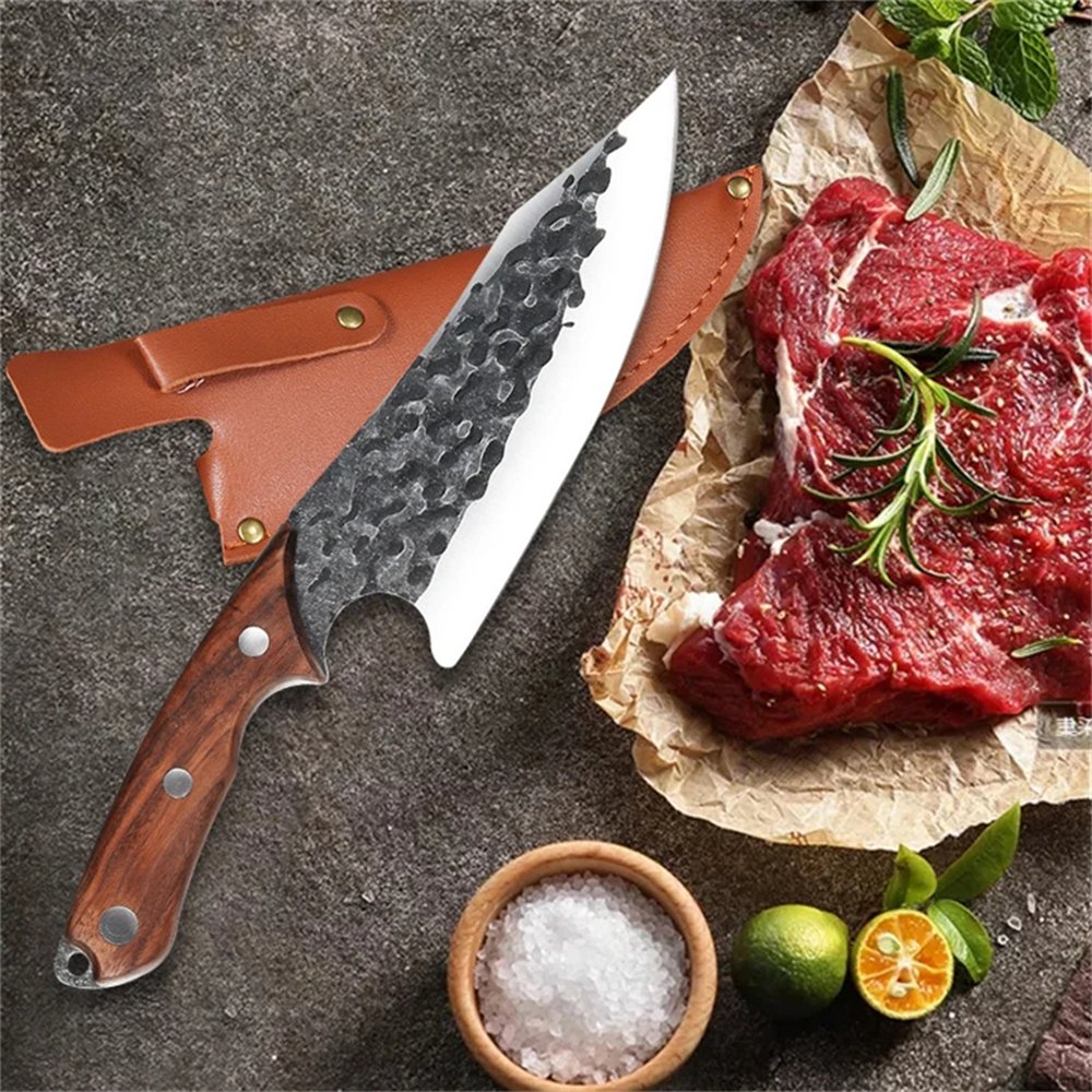 Cuchillo Forja Parrillero, de cocina, camping, supervivencia, asados - Imagen 11