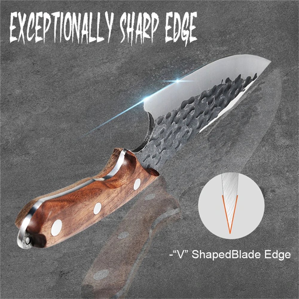 Cuchillo Forja Parrillero, de cocina, camping, supervivencia, asados - Imagen 8