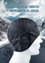 Gorro térmico, repelente al agua, viento y transpirable de secado rápido X-TIGER negro