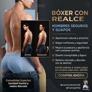 Bóxer realzador,  realce, relleno fijo