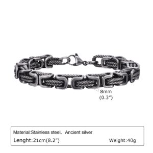 Pulsera Unión de fuerzas, eslabones trenzados