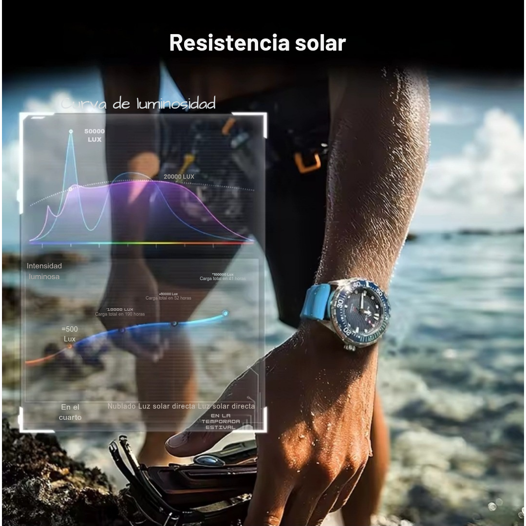 Reloj Tritón carga Solar de buceo by North Edge - Imagen 4