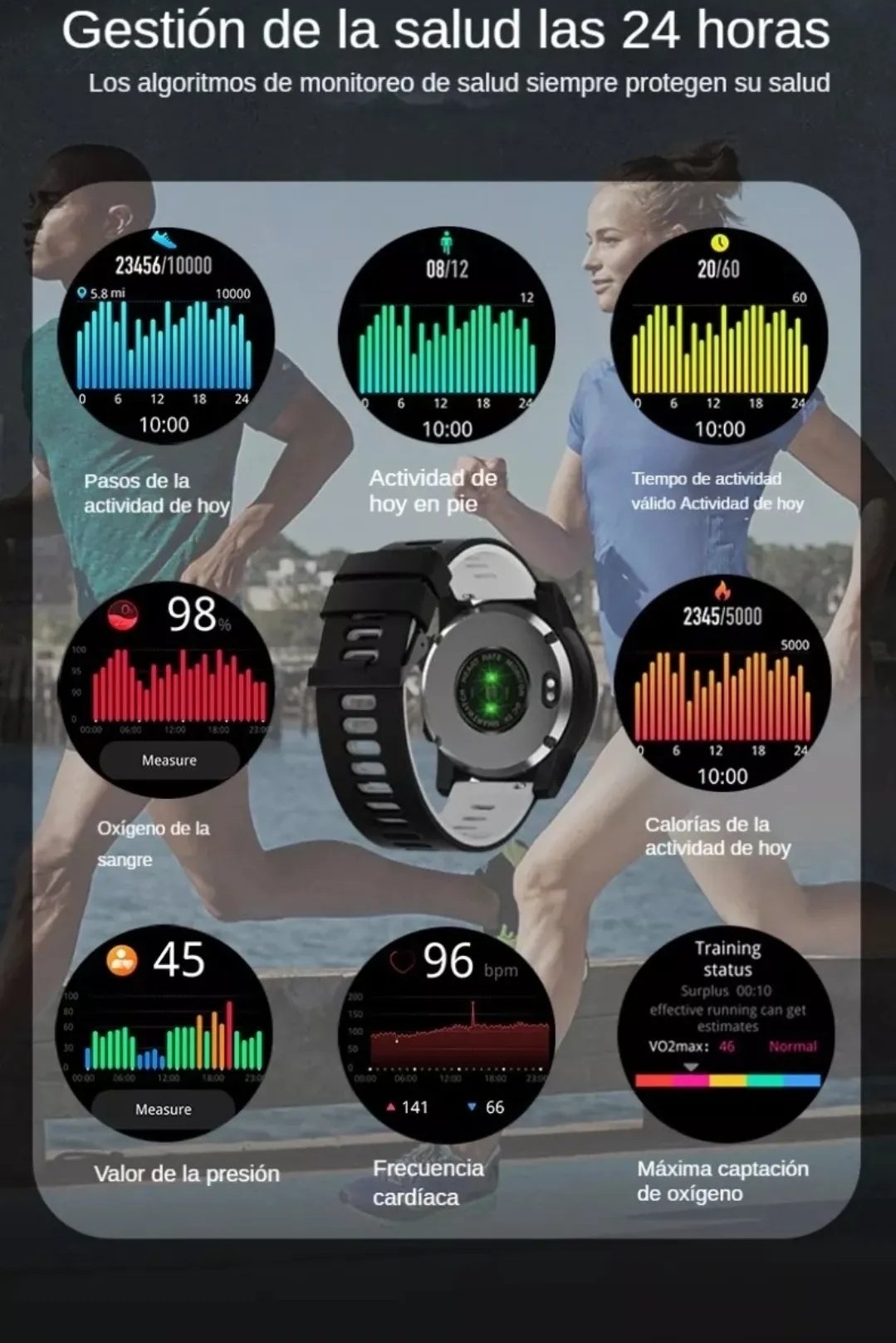 Reloj Inteligente deportivo Crossfit 3 by North Edge GPS, barómetro, brújula, barómetro - Imagen 4