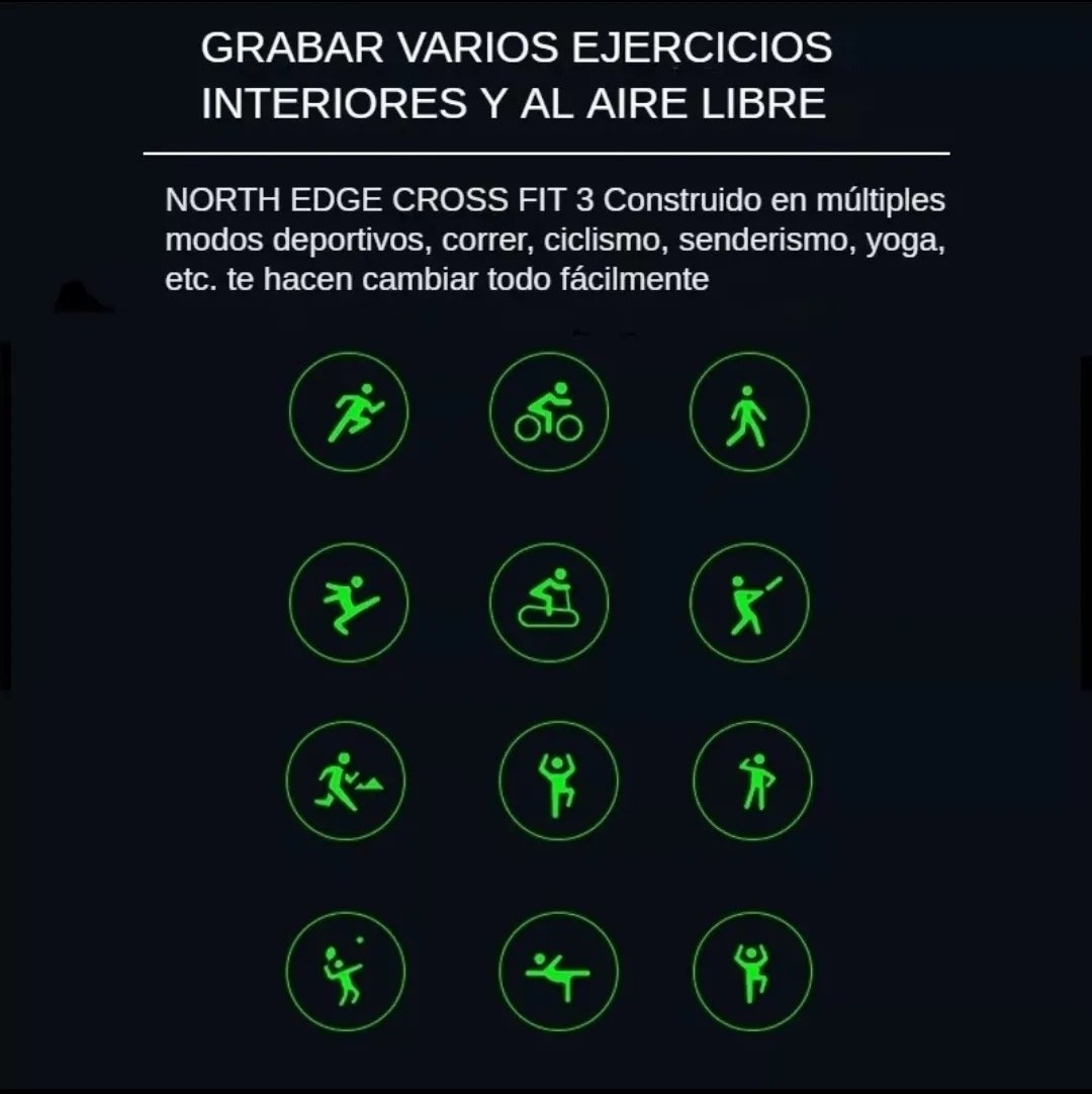 Reloj Inteligente deportivo Crossfit 3 by North Edge GPS, barómetro, brújula, barómetro - Imagen 3