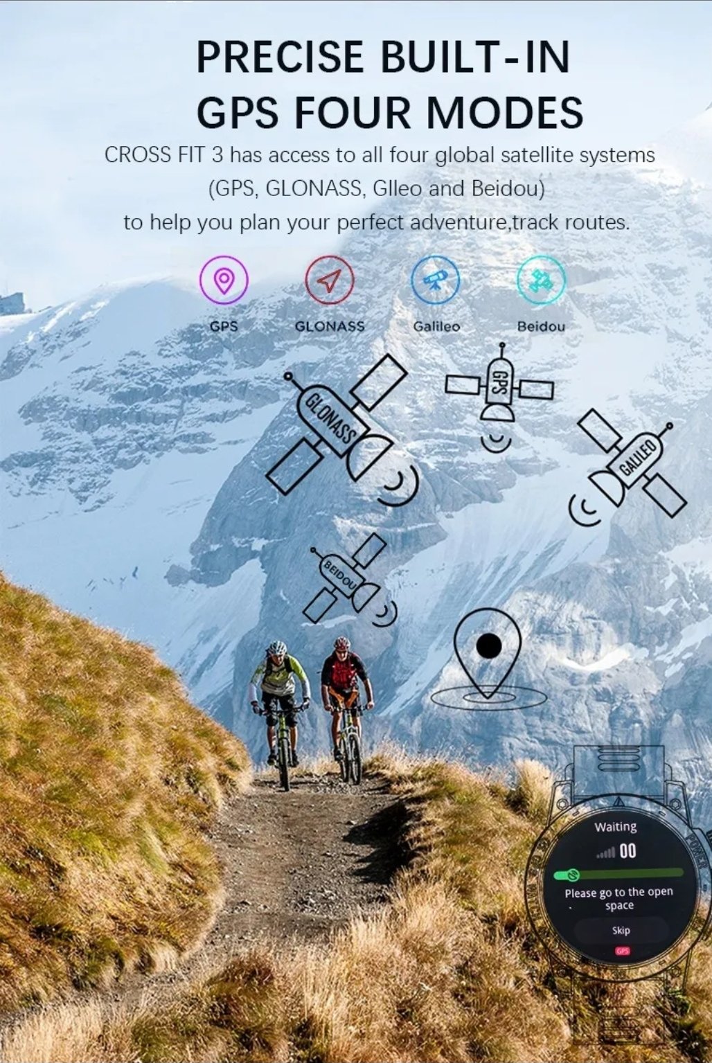 Reloj Inteligente deportivo Crossfit 3 by North Edge GPS, barómetro, brújula, barómetro - Imagen 6