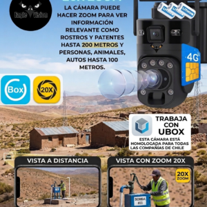 Camara solar 4g " Nova 20xzoom" by Eagle Vision