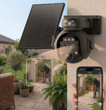 Camara seguridad solar 4g Robotica 12xzoom, zonas rurales, parcelas, constructoras, empresas